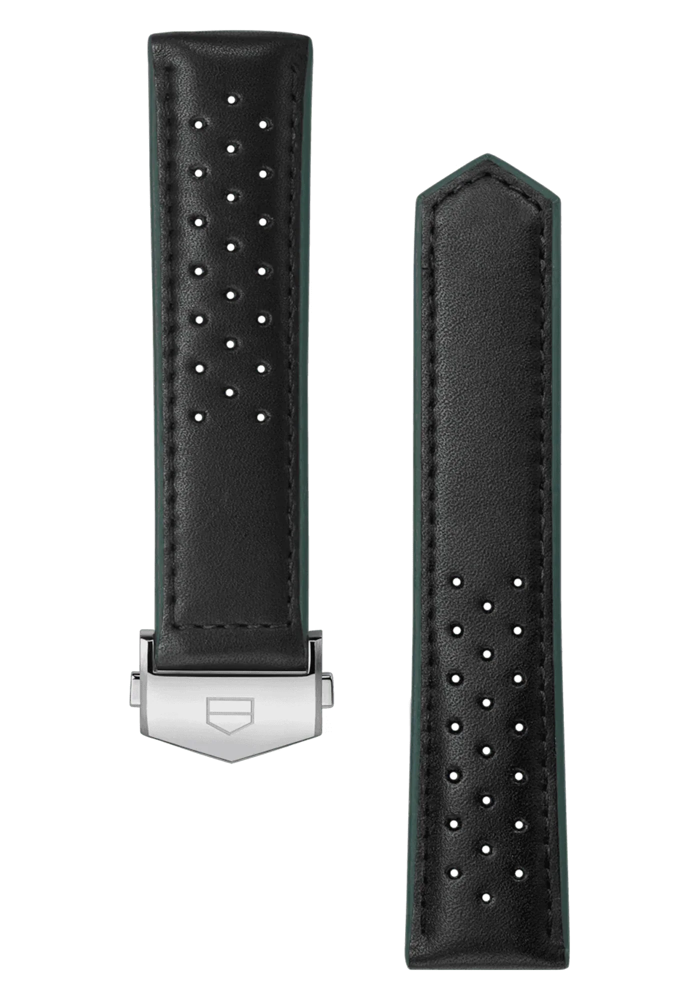 Carrera 41MM Black Perforated Leather Strap - OM Luxury