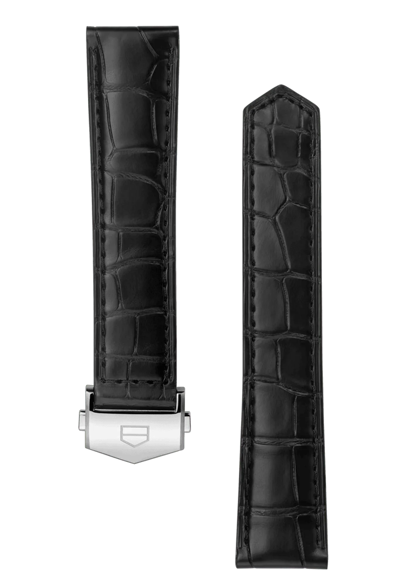 Carrera 39MM Black Alligator Leather Strap - OM Luxury
