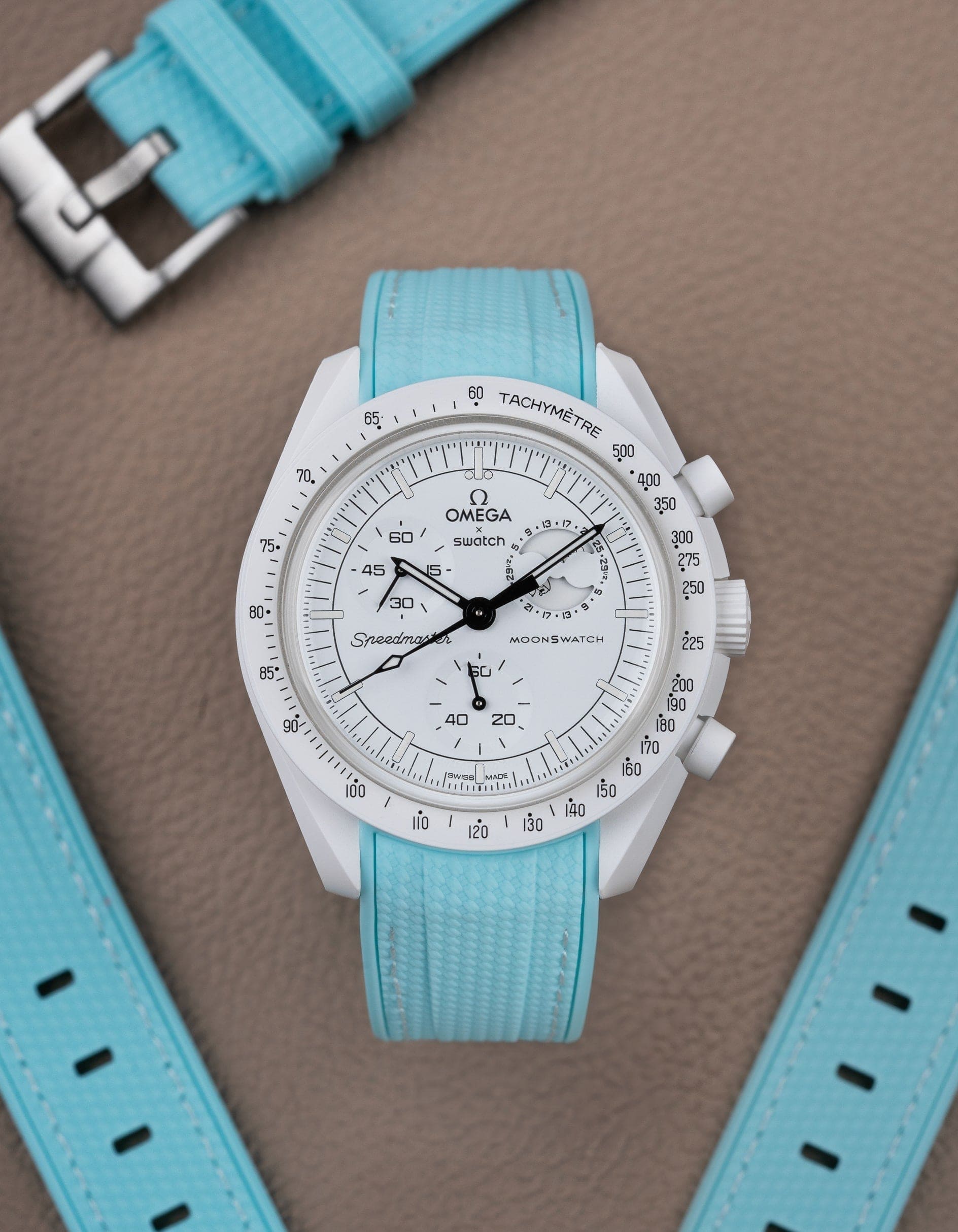 MoonSwatch Mission to the Moon Phase (Rubber Strap) - OM Luxury