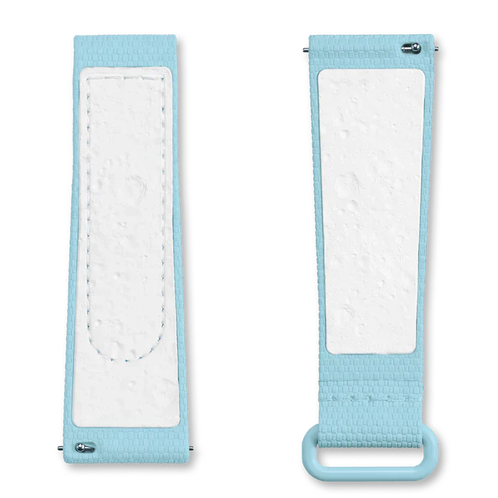MOONSWATCH RUBBER LIGHT BLUE/WHITE