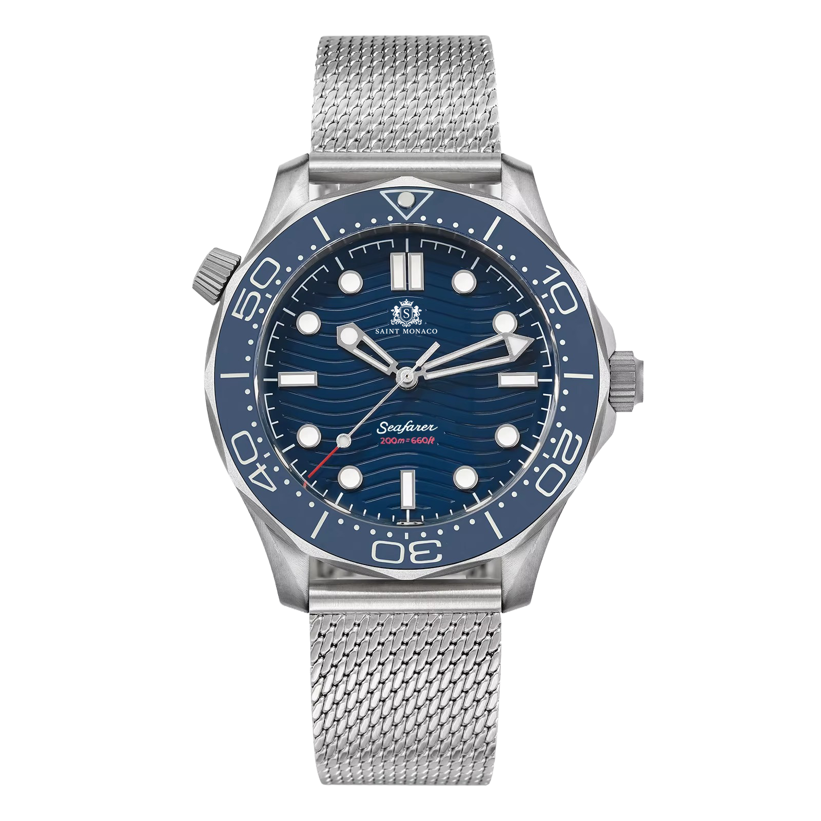 DIVER 007 — Mesh Blue Wave