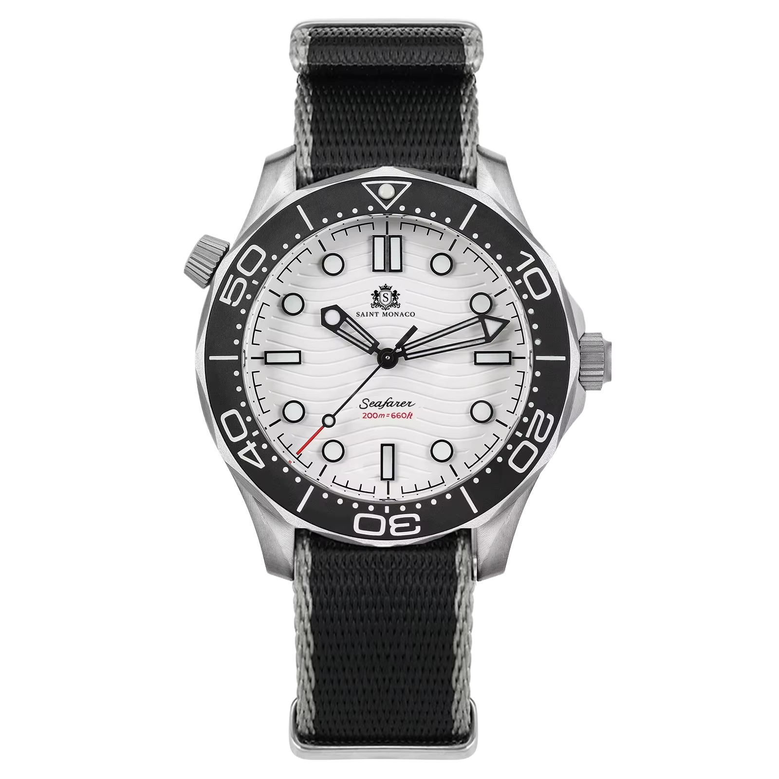 DIVER 007 — Nylon White Wave