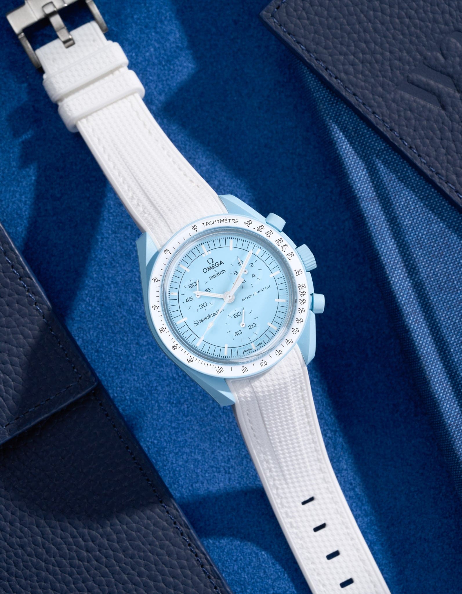 Curved Vertech Rubber Strap - White - OM Luxury