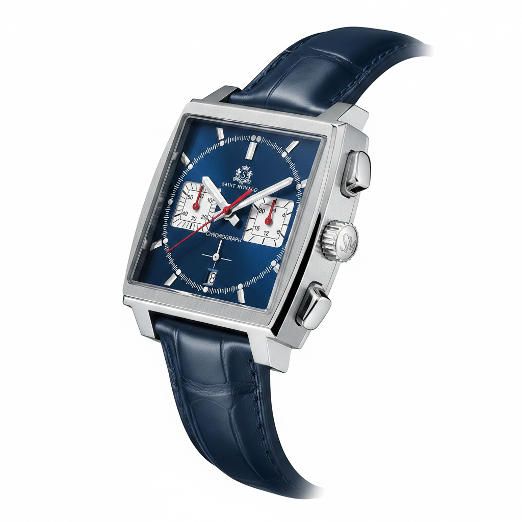 Monte Carlo — Blue Dial / Blue Leather