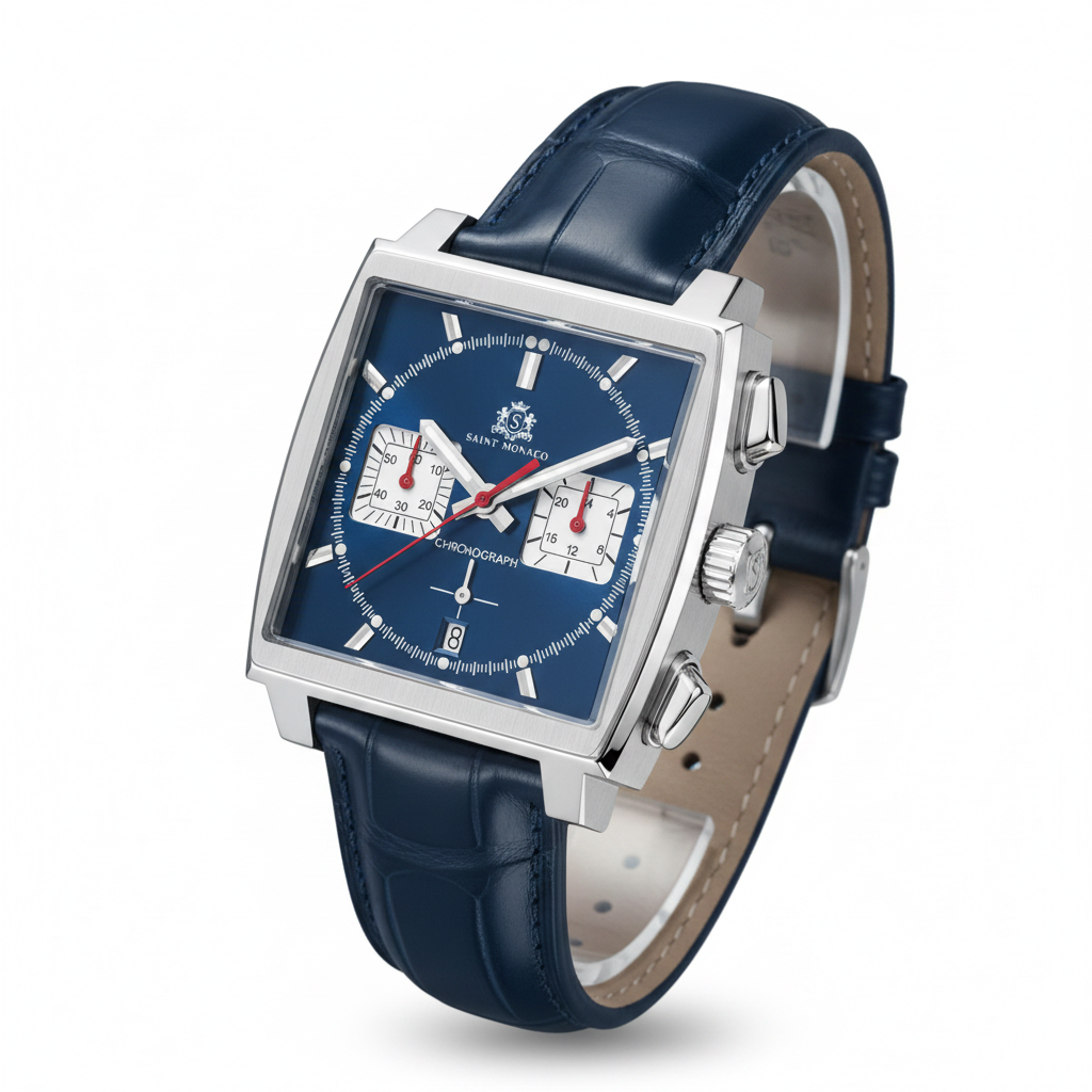Monte Carlo — Blue Dial / Blue Leather