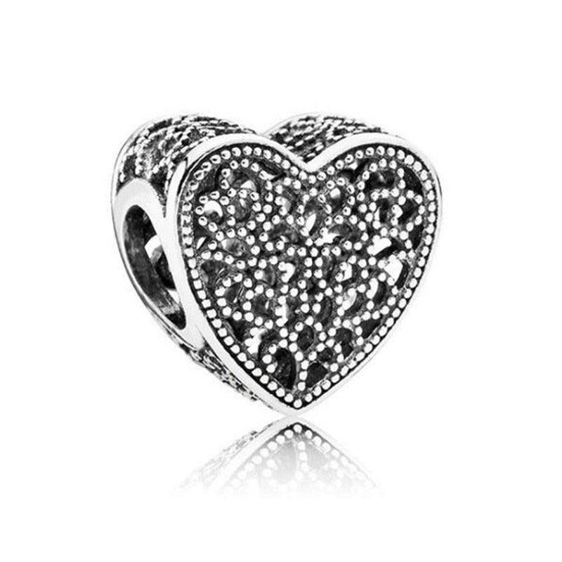 Charm - Openwork Heart