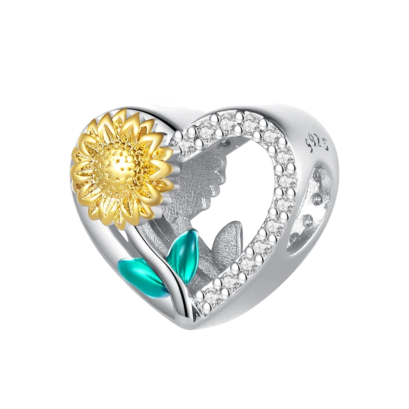 Charm - Sunflower Heart