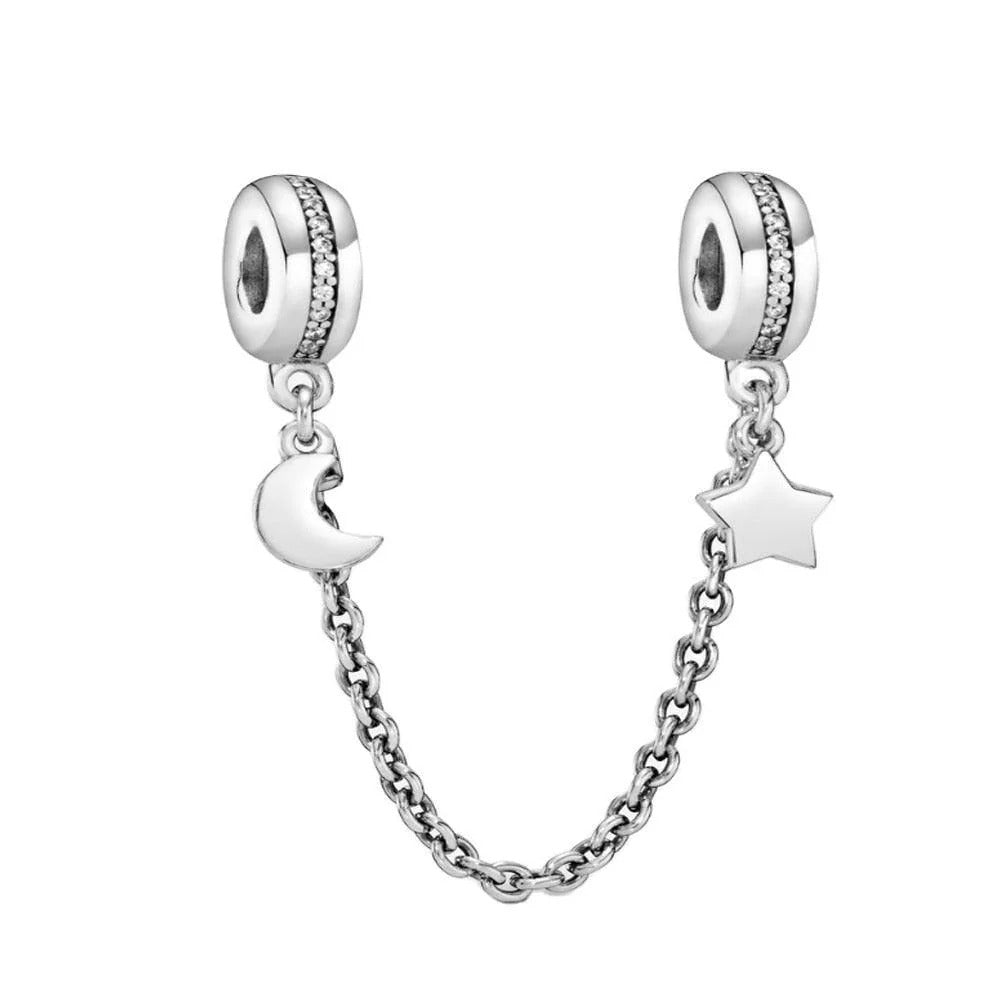 Berloque CB - Moon & Star Chain Charm
