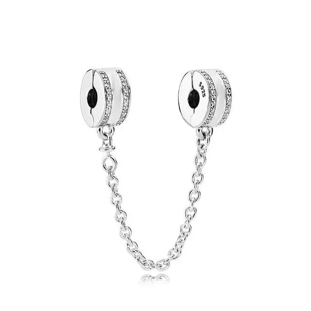 Berloque CB - Pavé Safety Chain Charm