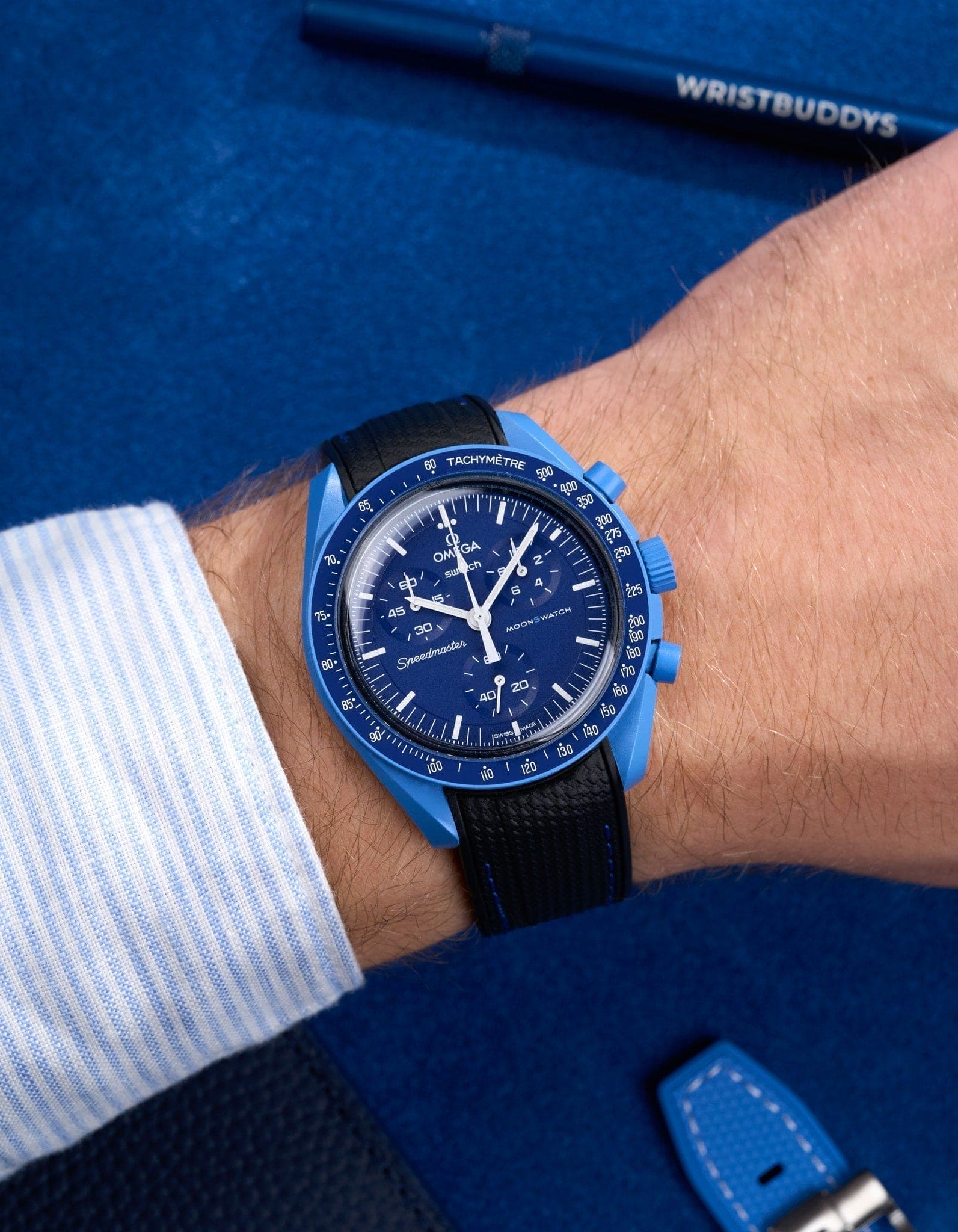 MoonSwatch Mission to Neptune (Rubber Strap) - OM Luxury
