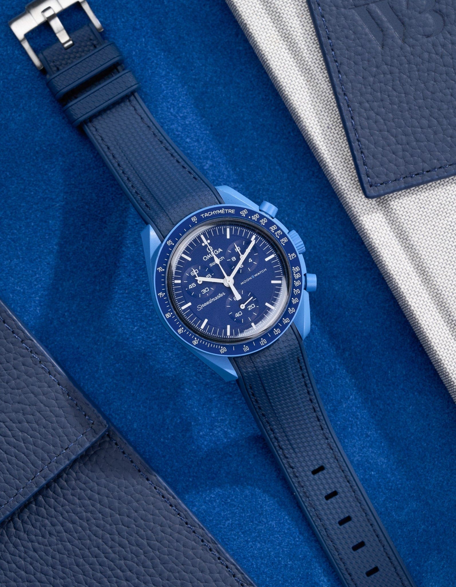 MoonSwatch Mission to Neptune (Rubber Strap) - OM Luxury