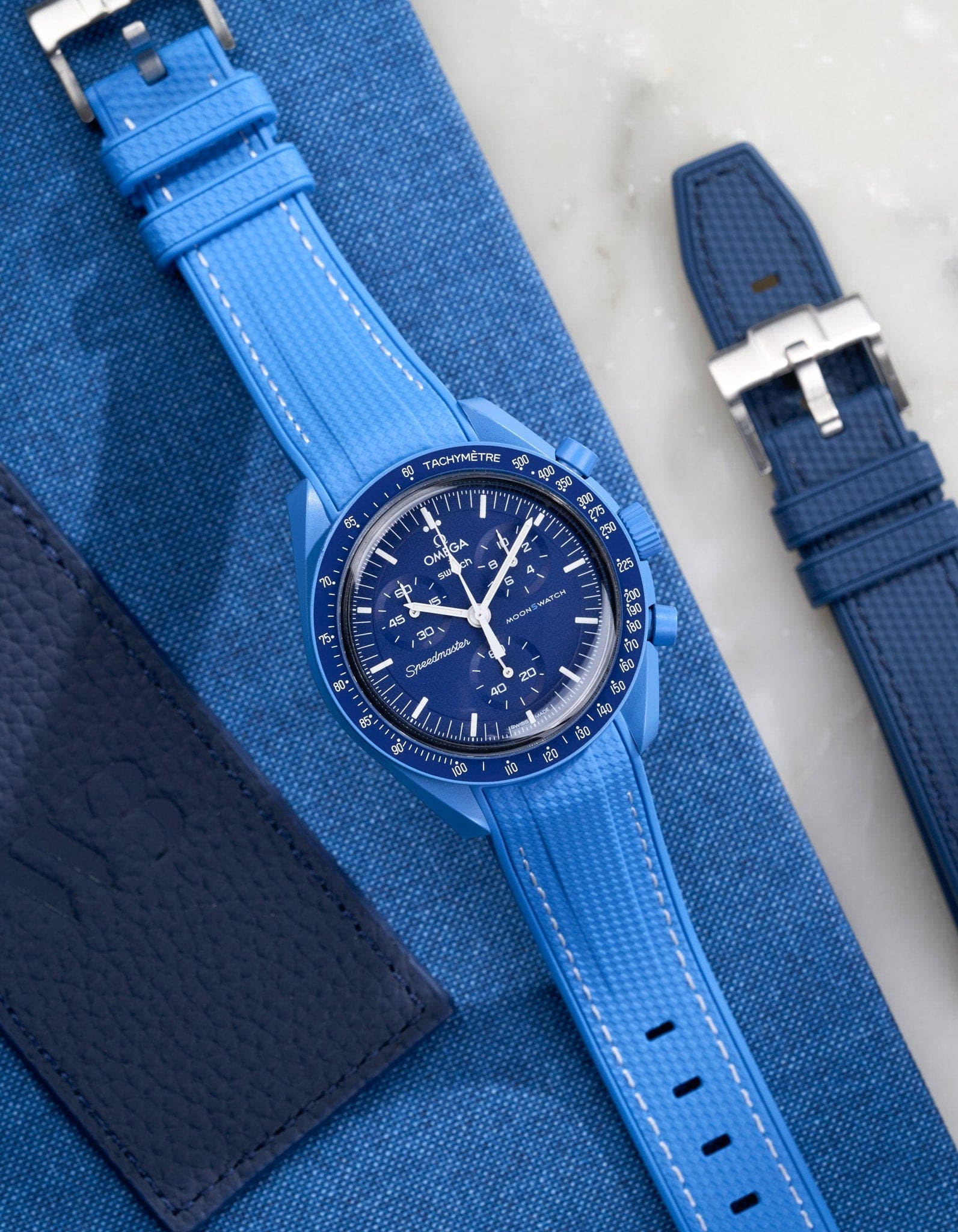MoonSwatch Mission to Neptune (Rubber Strap) - OM Luxury