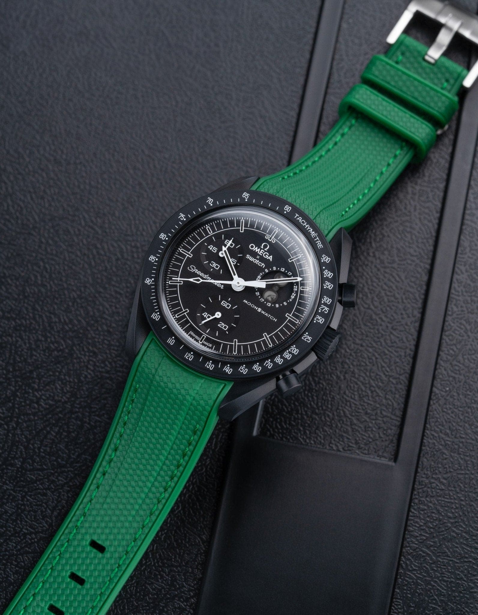 MoonSwatch Mission to The Moonphase - New Moon (Rubber Strap) - OM Luxury