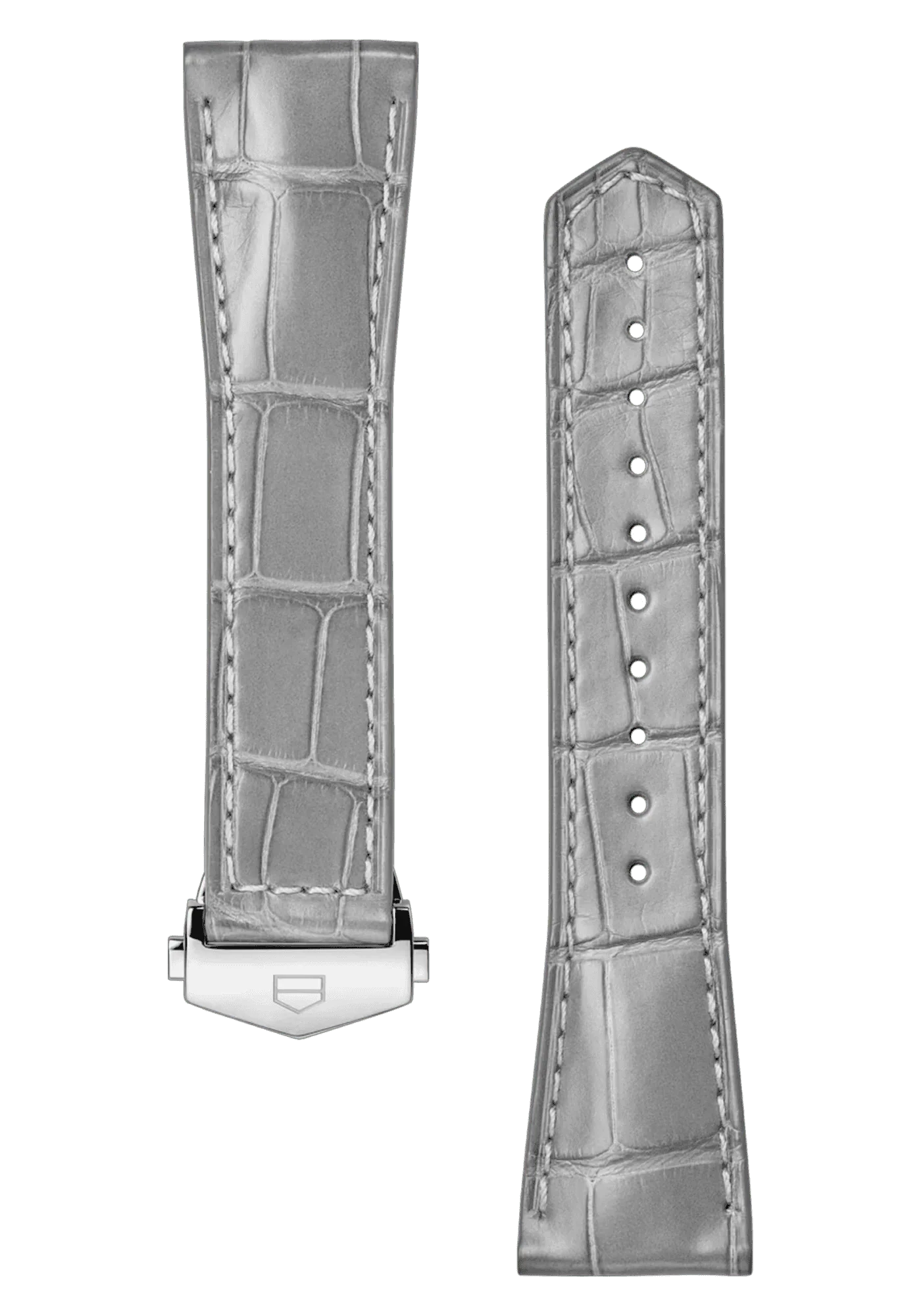 Carrera 39MM Grey Alligator Leather Strap - OM Luxury