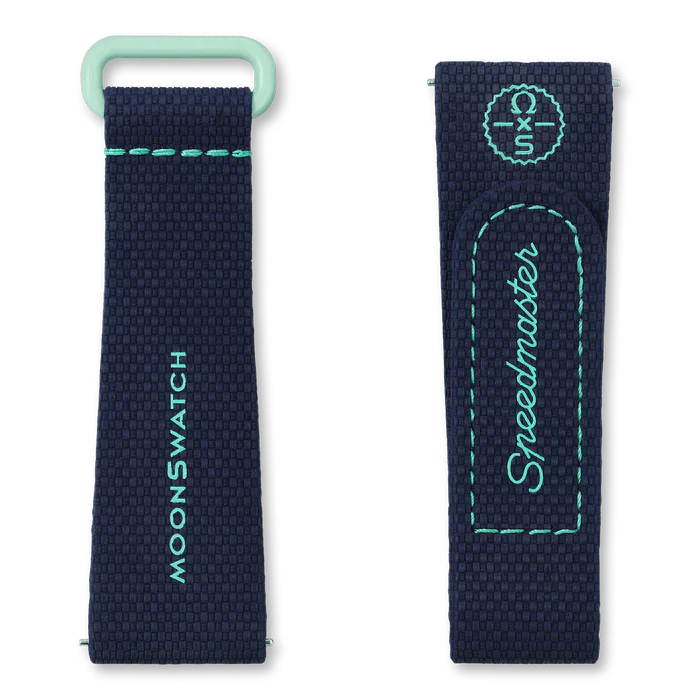 DARK BLUE/GREEN RUBBER MOONSWATCH