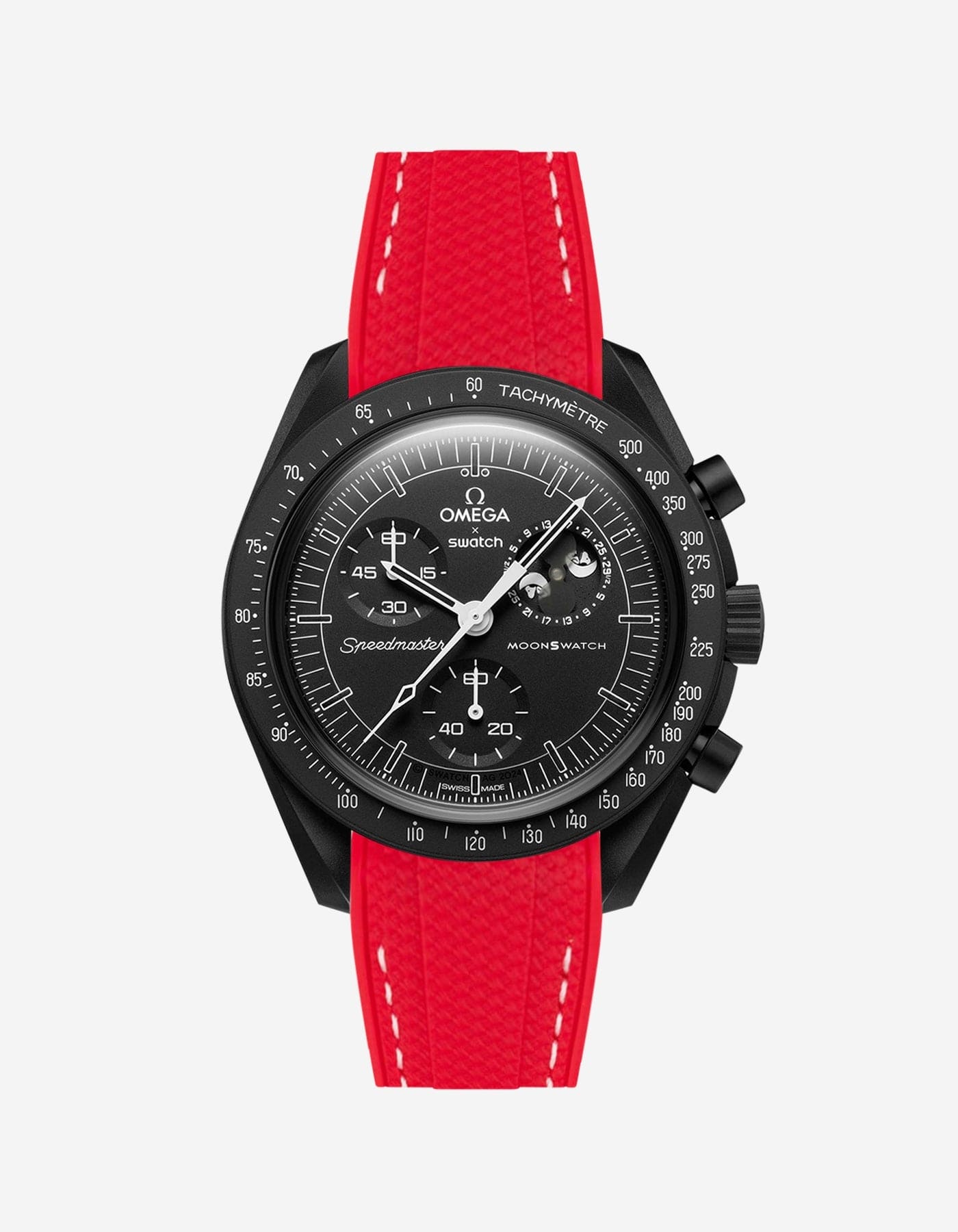 MoonSwatch Mission to The Moonphase - New Moon (Rubber Strap) - OM Luxury
