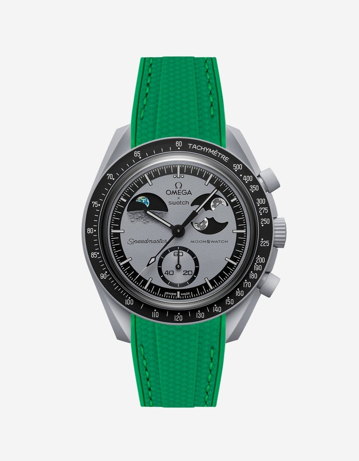 MoonSwatch Mission To Earth Phase Watch (Rubber Strap) - OM Luxury