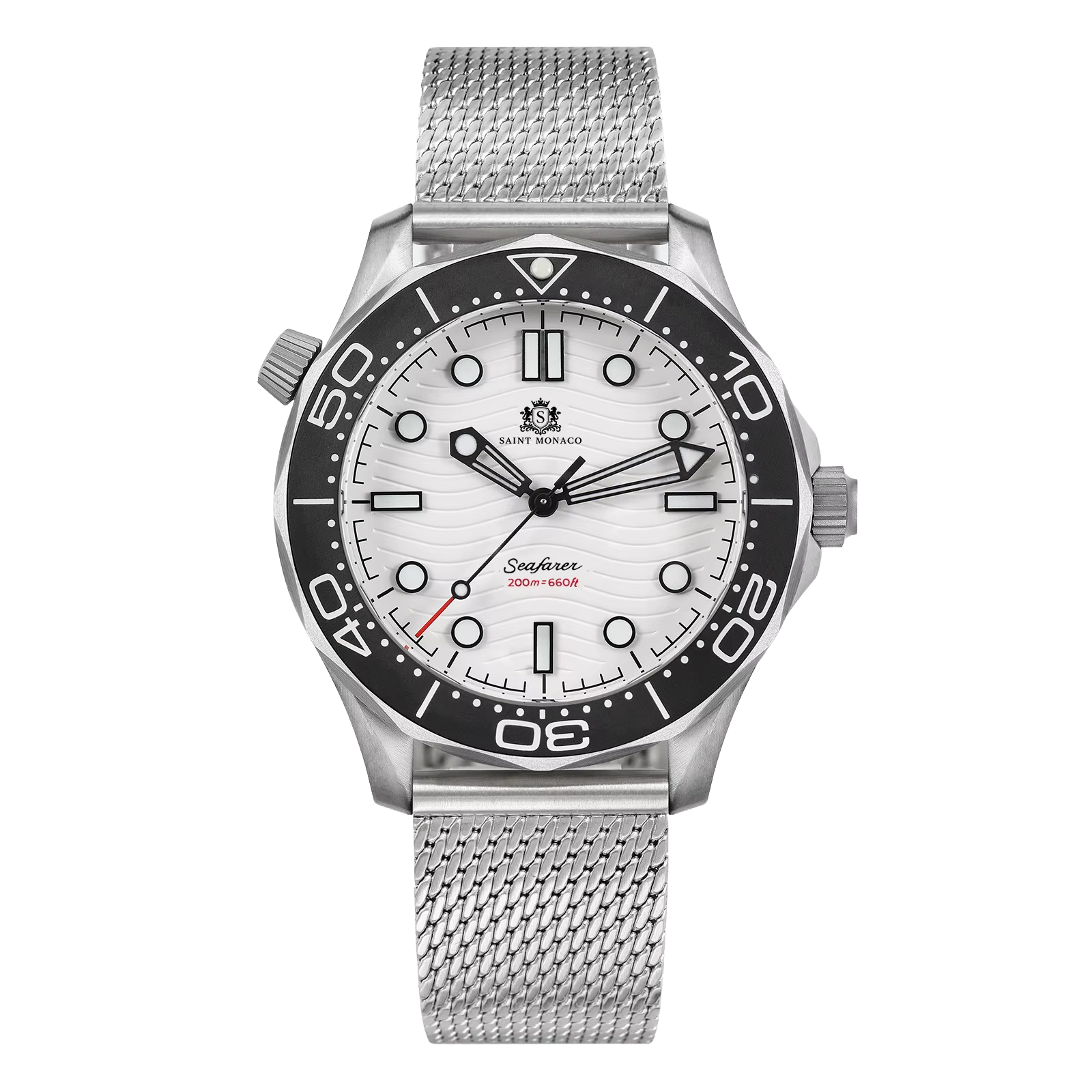 DIVER 007 — Mesh White Wave