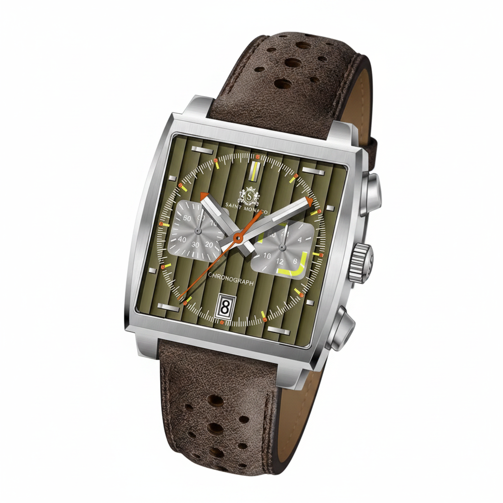 Monte Carlo — Olive Green / Brown Leather
