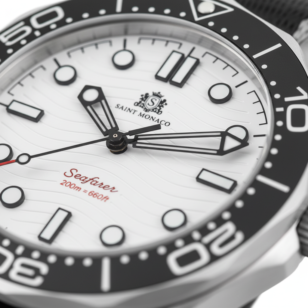 DIVER 007 — Nylon White Wave