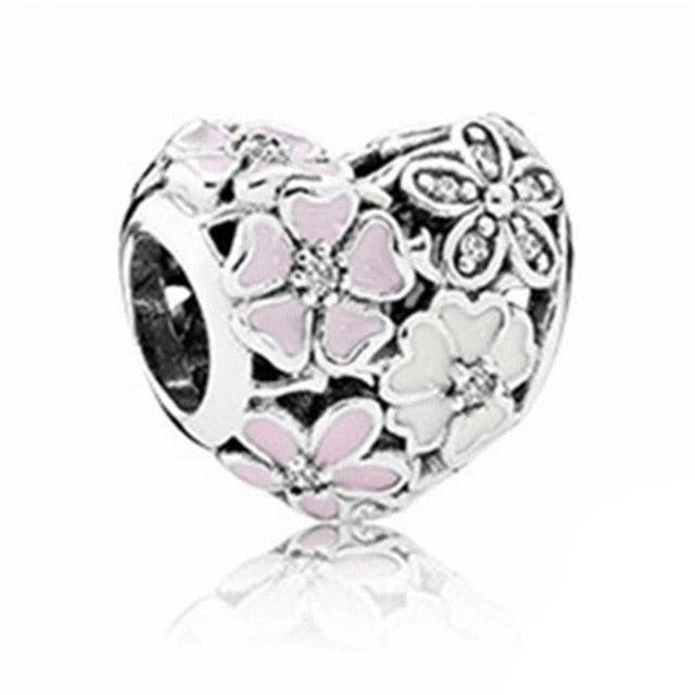 Charm - Floral Heart