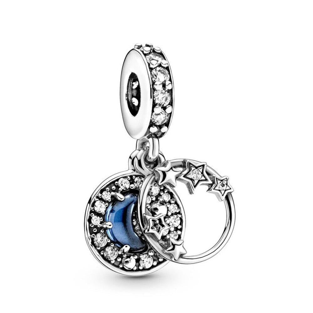 Charm - Pavé Moon Medal