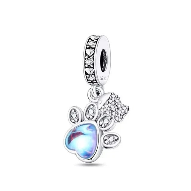 Charm - Sparkling Paw Print (Pet)