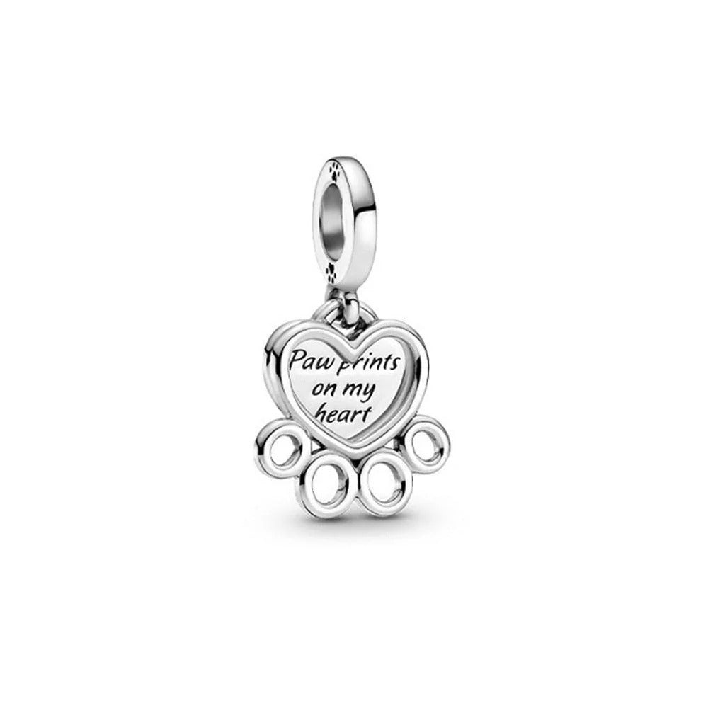 Charm - Paw print on my heart (Pet)