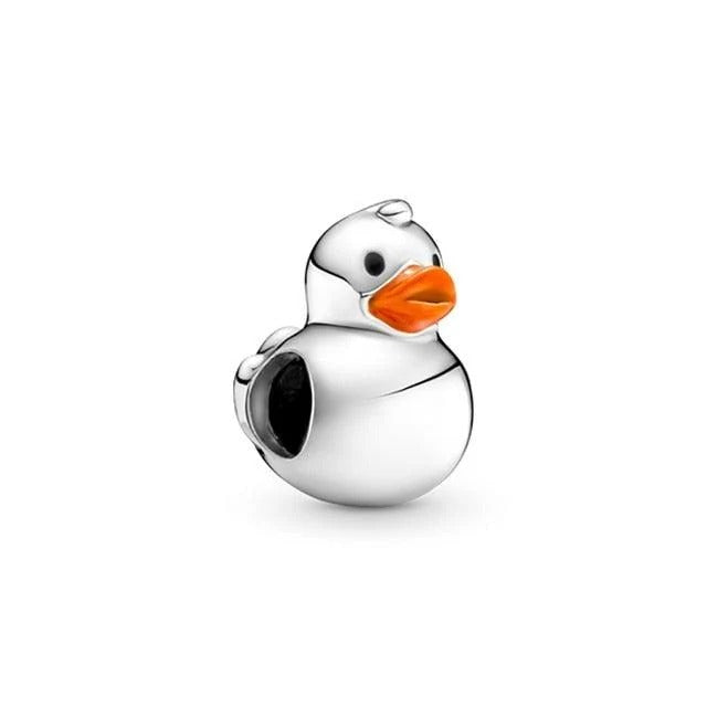 Charm - Silver Duckling