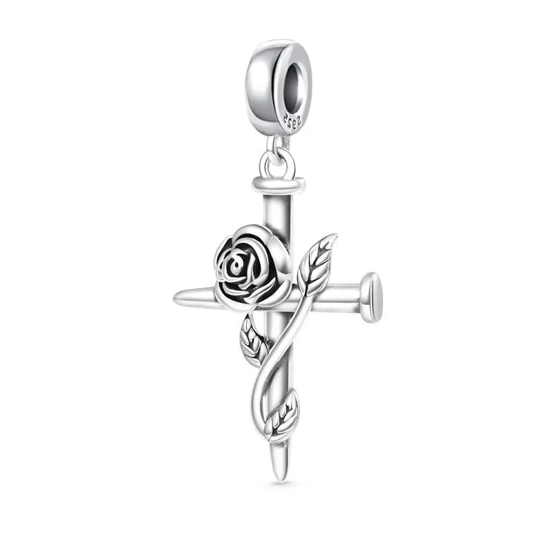 Charm - Rose Cross