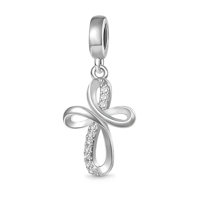 Charm - Silver Cross