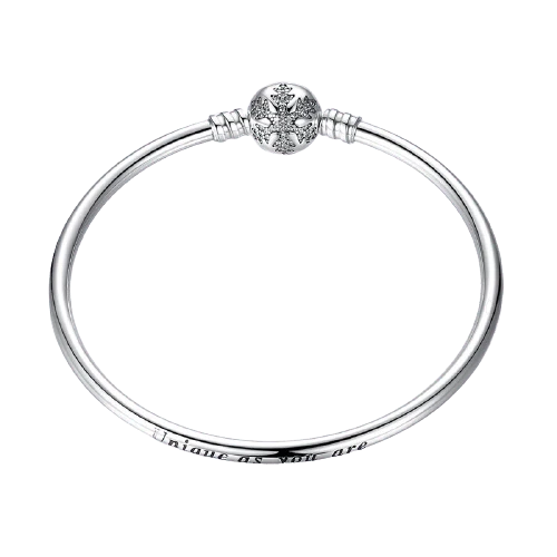Rigid Bracelet - Snowflake Clasp
